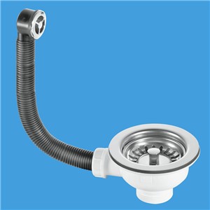 1&#194;&#189;&quot; Basket Strainer Waste and Overflow: 113mm Stainless Steel Flange: Stemball Plug: Chrome Plated Overflow Grid: Centre Pin Model

Chrome Plated Plastic overflow grid

1&#194;&#189;&quot; BSP

113mm Stainless Steel flange

Stemball Plug

Supplied with 41mm fixing ferrule

Longer fixing ferrules available as follows: 70mm long Code: BRBOLT70 and 90mm long Code: BRBOLT92

Flexible overflow tube has OD of 25mm

Centre pin dry fixing connection has the advantage of a quick, simple and neat installation affording a saving in material and labour costs

Manufactured in Polypropylene