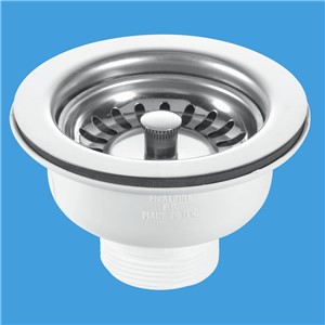 1&#194;&#189;&quot; Basket Strainer Waste: 113mm Stainless Steel Flange: Stemball Plug: Centre Pin Model

1&#194;&#189;&quot; BSP

113mm flange

Stemball Plug

41mm ferrule

Centre pin dry fixing connection has the advantage of a quick, simple and neat installation affording a saving in material and labour costs