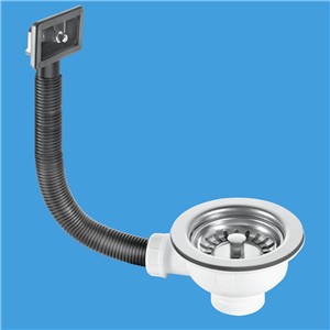 1&#194;&#189;&quot; Basket Strainer Waste and Overflow: 113mm Stainless Steel Flange: Stemball Plug: Rectangular Overflow Grid: Centre Pin Model

Rectangular Overflow with no overflow grid

1&#194;&#189;&quot; BSP

113mm Stainless Steel flange

Stemball Plug

Supplied with 41mm fixing ferrule

Longer fixing ferrules available as follows: 70mm long Code: BRBOLT70 and 90mm long Code: BRBOLT92

Flexible overflow tube has OD of 25mm

Centre pin dry fixing connection has the advantage of a quick, simple and neat installation affording a saving in material and labour costs

Manufactured in Polypropylene