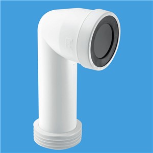 97-107mm Inlet x 4&quot;/110mm Outlet 90&#194;&#176; Bend Adjustable Length Extended Inlet Rigid WC Connector

Outlet fits 4&quot;/110mm inside diameter of PVC-U and cast iron soil pipe

97-107mm Inlet suits all pan spigots

Adjustable Length

Extended Inlet

Complies with BS 5627:1984 and DIN 1389-2

Manufactured in Polypropylene