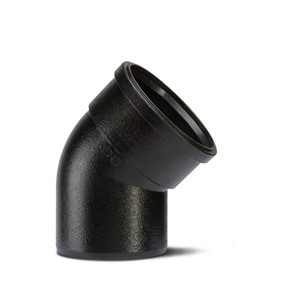 CISB412B - 110mm 135 Degree Elegance Single Socket Bend Black