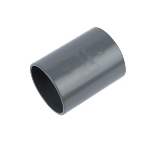 WS07G - FloPlast - Straight Coupling ABS Solvent - Grey - 32mm