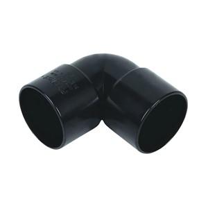 WS10B - FloPlast - 90* Bend ABS Solvent - Black - 32mm