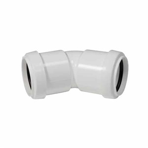 WP19W - FloPlast - 135* Bend Push-Fit - White - 40mm