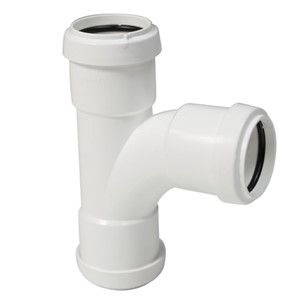 WP22W - FloPlast - Tee Push-Fit - White - 32mm