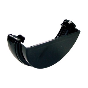 RE1B - FloPlast - External Stopend - Black - 112mm