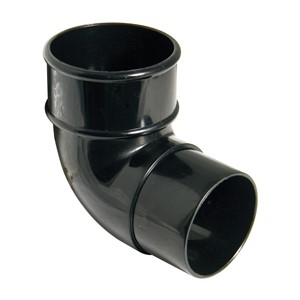 RB1B - FloPlast - 90* Bend - Black - 68mm