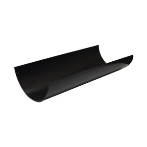 RG4B - FloPlast - Half Round Gutter - Black - 4m x 112mm (6)