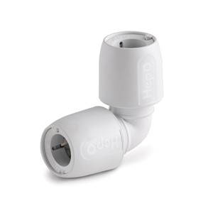 HD5/15W - Hep2O - Elbow 90deg. - White - 15mm (10)