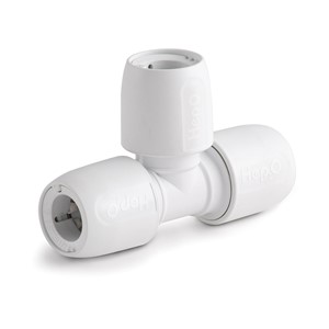 HD10/15W - Hep2O - Equal Tee PB - White - 15mm (10)