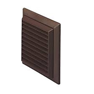 VKC244B Fixed Louvre Wall Terminal - Brown