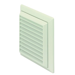 VKC244W - Fixed Louvre Wall Terminal - White