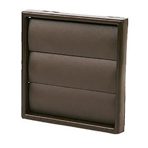 VKC243B Gravity Louvre Wall Terminal - Brown